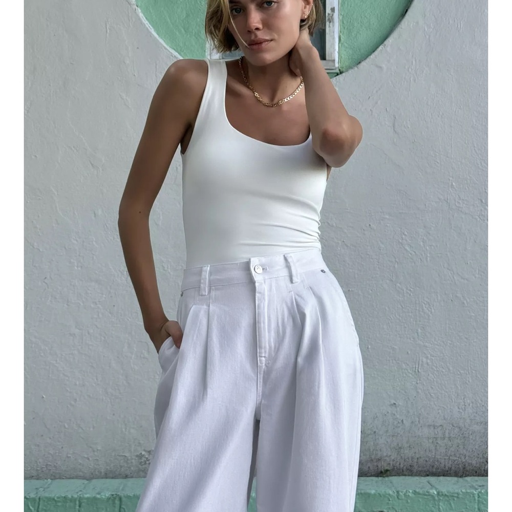 Zara White Tank Top